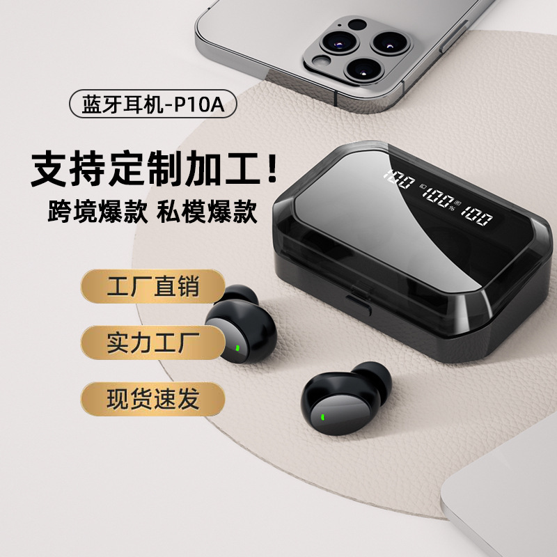 E-Commerce P10A Bluetooth Headset Upgrade Private Model Headset Factory Wholesale Applicable to Cavalry