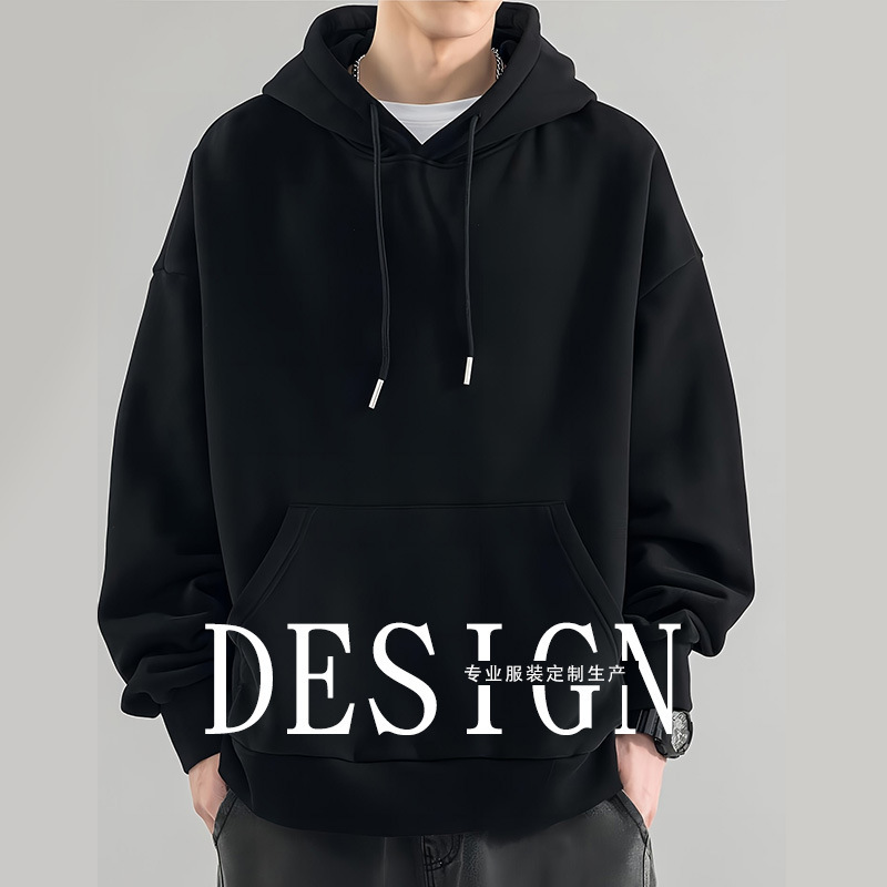 男女装宽松秋冬连帽卫衣长袖团建文化衫工作服logo印花宽松休闲|undefined