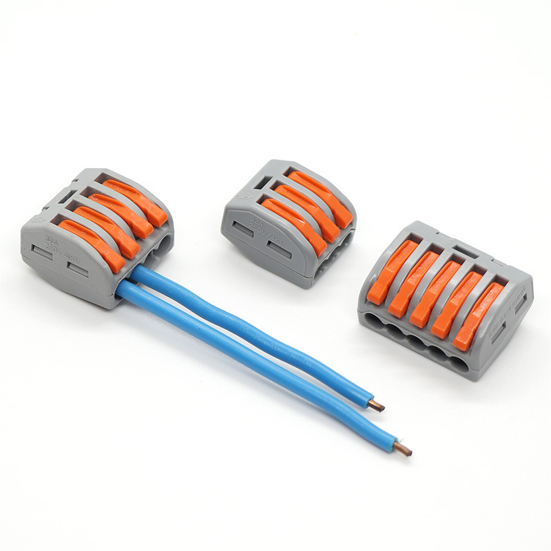 PCT - 212 terminal de cableado rápido azul verde de doble color lámpara de alimentación de cable duro conector de línea paralelo al por mayor image 4