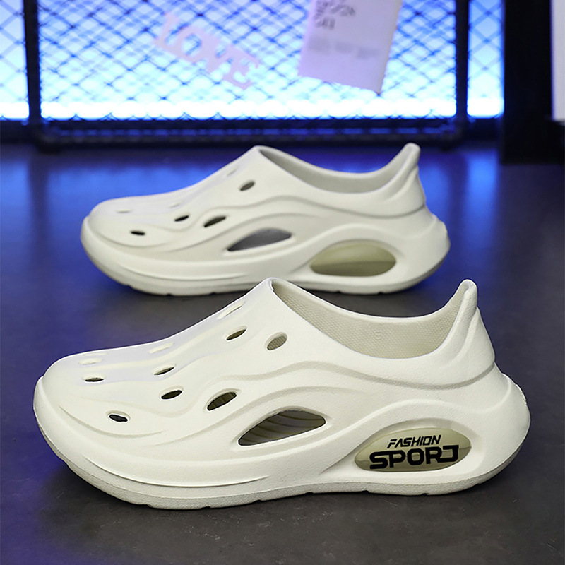Zapatos con agujeros, zapatos para el hogar de los hombres, zapatos de playa huecos EVA para adolescentes, sandalias y zapatillas de vadeo transfronterizas, sandals