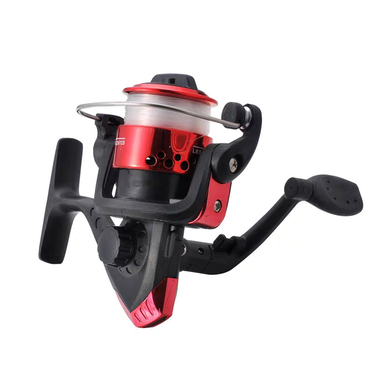 Red fishing reel (with line and no paper box)