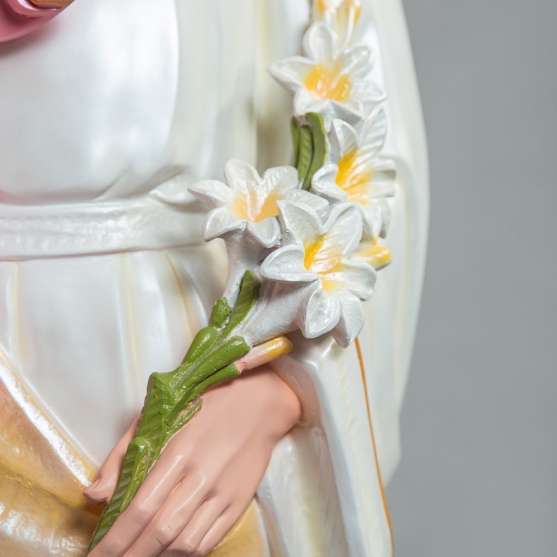 180cm José abraza al niño santo adornos mirando estatuas de fibra de vidrio decoración de la iglesia doméstica