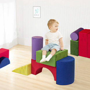 Manufacturer Wholesale High Density Sponge Sofa Cushion Children's Sponge Building Block Sofa Castle Splicing Toy Crawling Mat