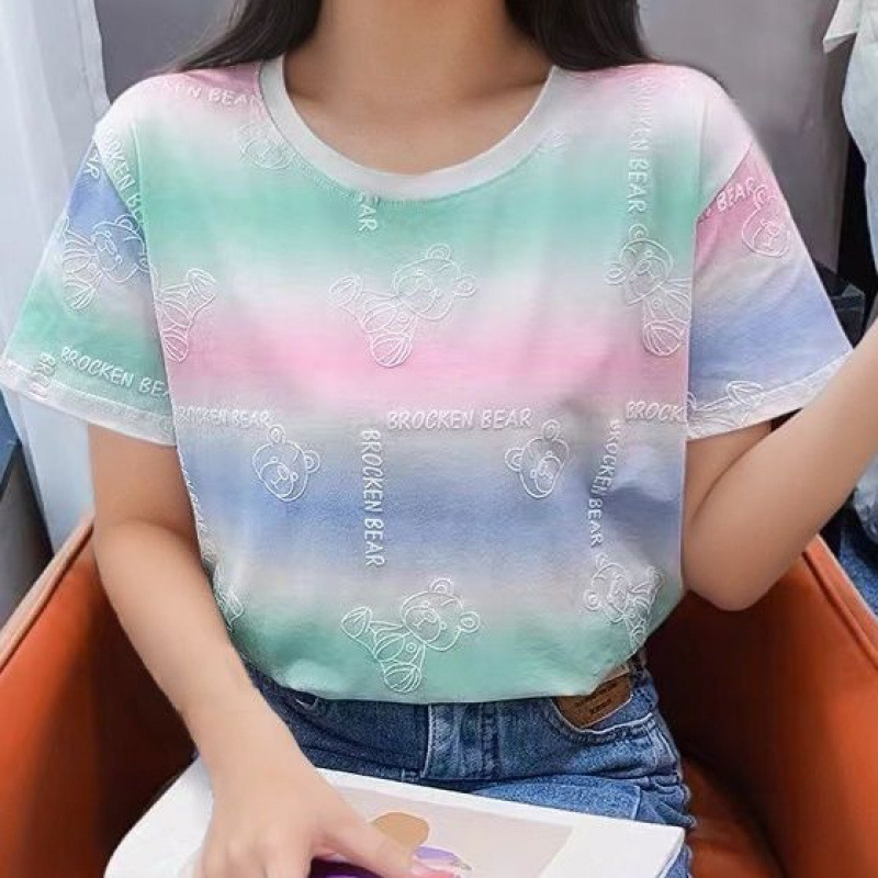 半袖 Tシャツ レディース 夏 ホワイト 2025 新しい韓国スタイル ルーズ ラウンドネック イン トレンド ハーフスリーブ インナー トップ|undefined