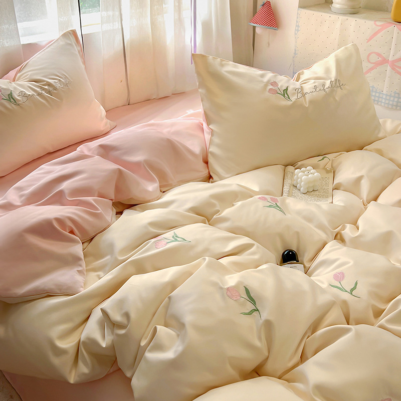 Fideos de arroz con tulipanes