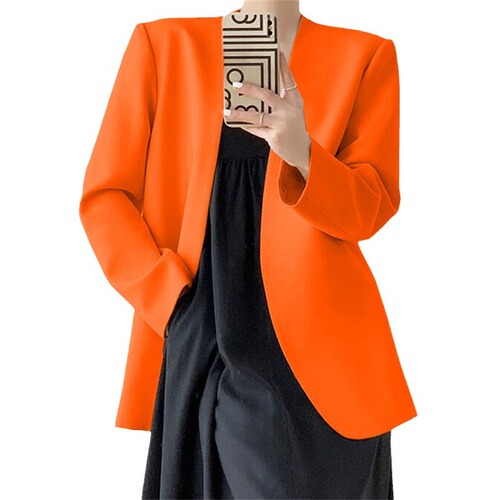 Ladies' Spring and Autumn 2025 Unique Suit Jacket Fashion Simple Casual Top
