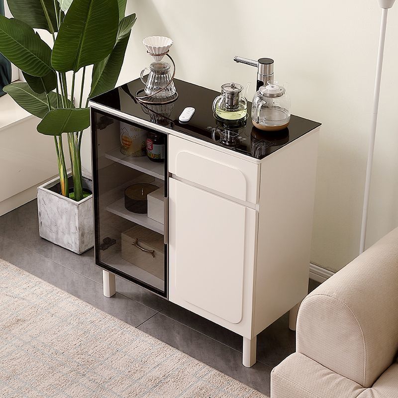 2025 nueva máquina de té de madera sólida de alta gama doméstica inteligente dispensadora de agua en un gabinete totalmente automático cubo inferior