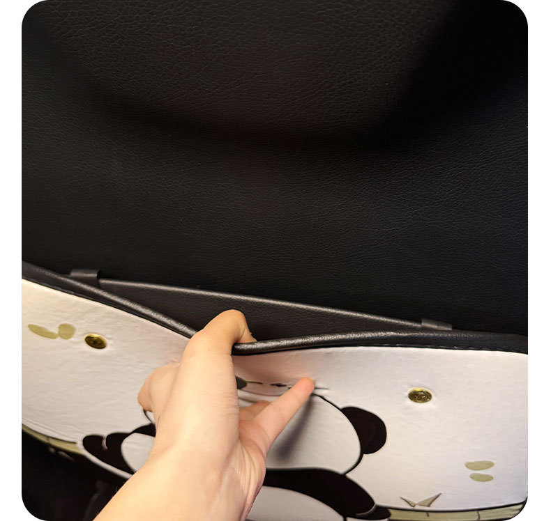 Cartoon Cute Red Panda Style Stain-Resistant Car Seat Back Anti-Kick Pad Simple and Comfortable Storage Bag Anti-Kick Pad Anti-Dirty