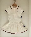 White Color-Block Short-Sleeve Cardigan