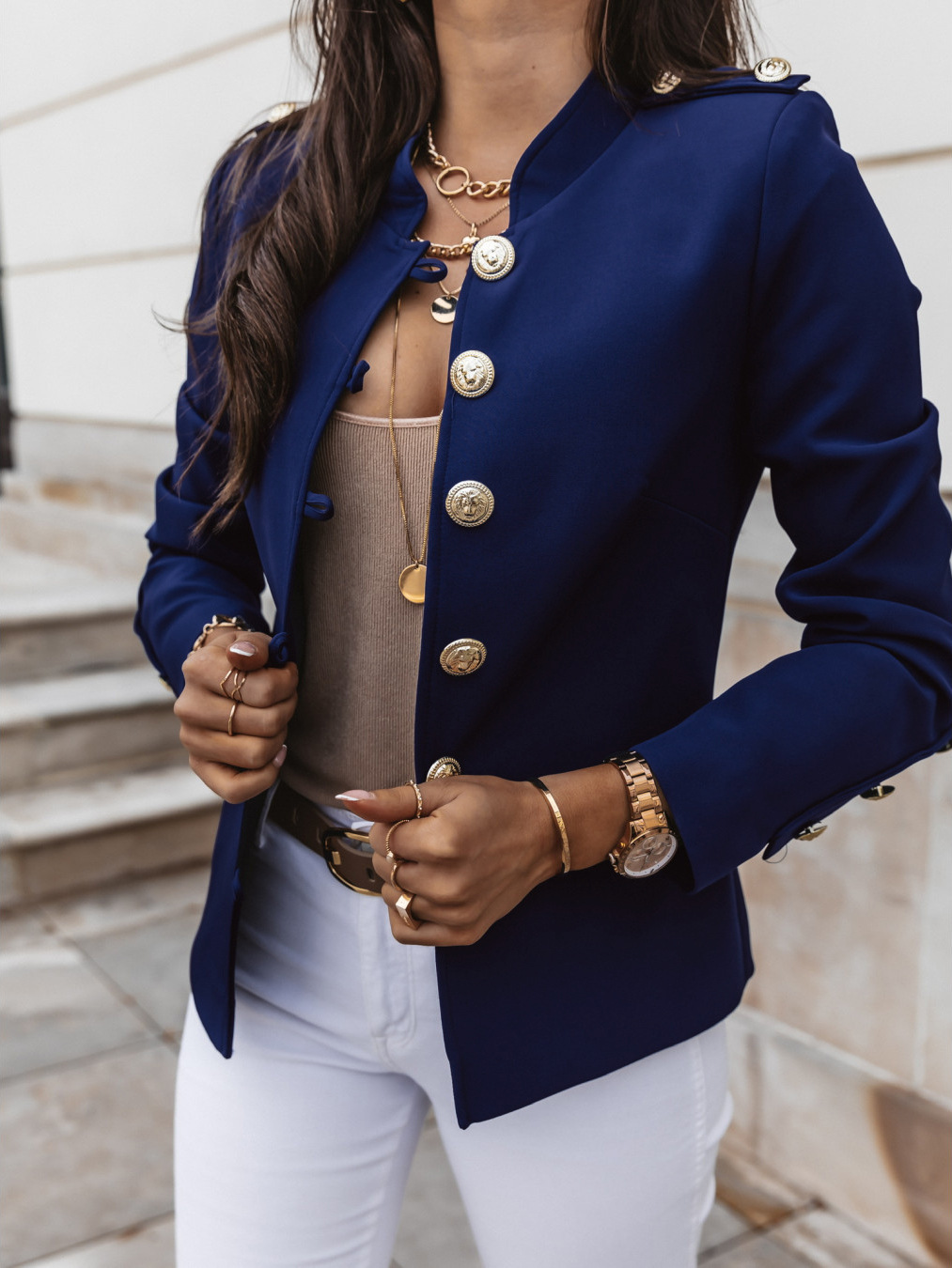 Femmes Manteau Manche Longue Blazers Entreprise Couleur Unie display picture 5