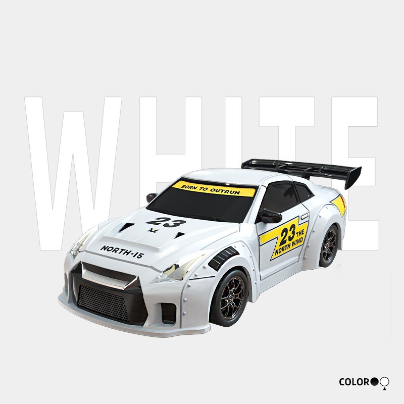 抖音问南风1:43RC全比例油门转向陀螺仪漂移车四驱高速GTR遥控车|undefined