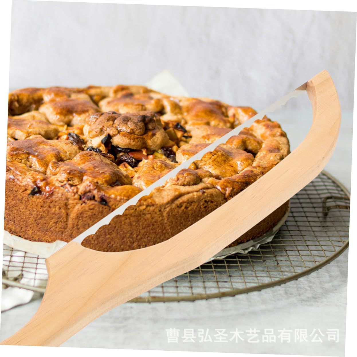 Cortador de pan de madera, tostadas para el hogar, cortador de pan, horneado de madera maciza, baguette, cuchillo para pasteles