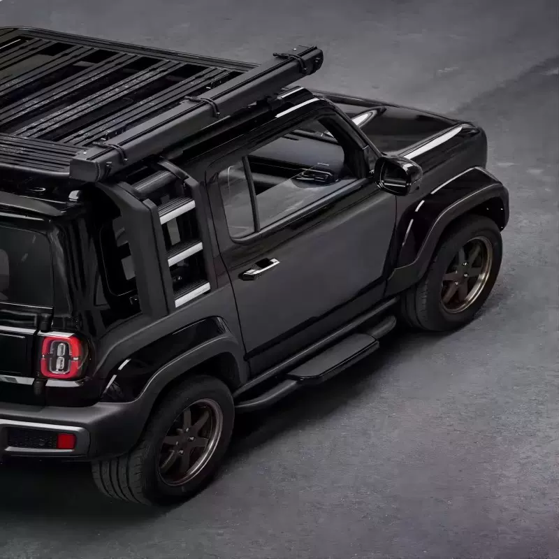 工厂直供脚踏板适用于五菱宝骏悦也汽车改装黑色迎宾外侧踏板