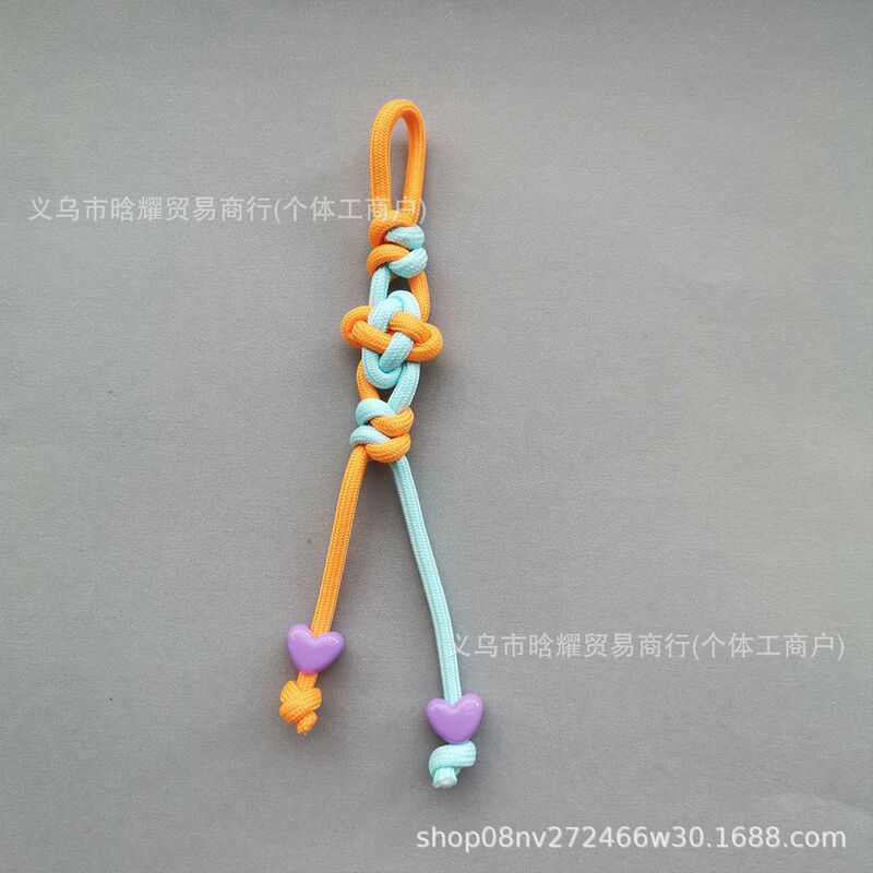 原创多巴胺中国风箱包挂件miu系挂绳钥匙扣手机书包挂饰手工编绳|undefined