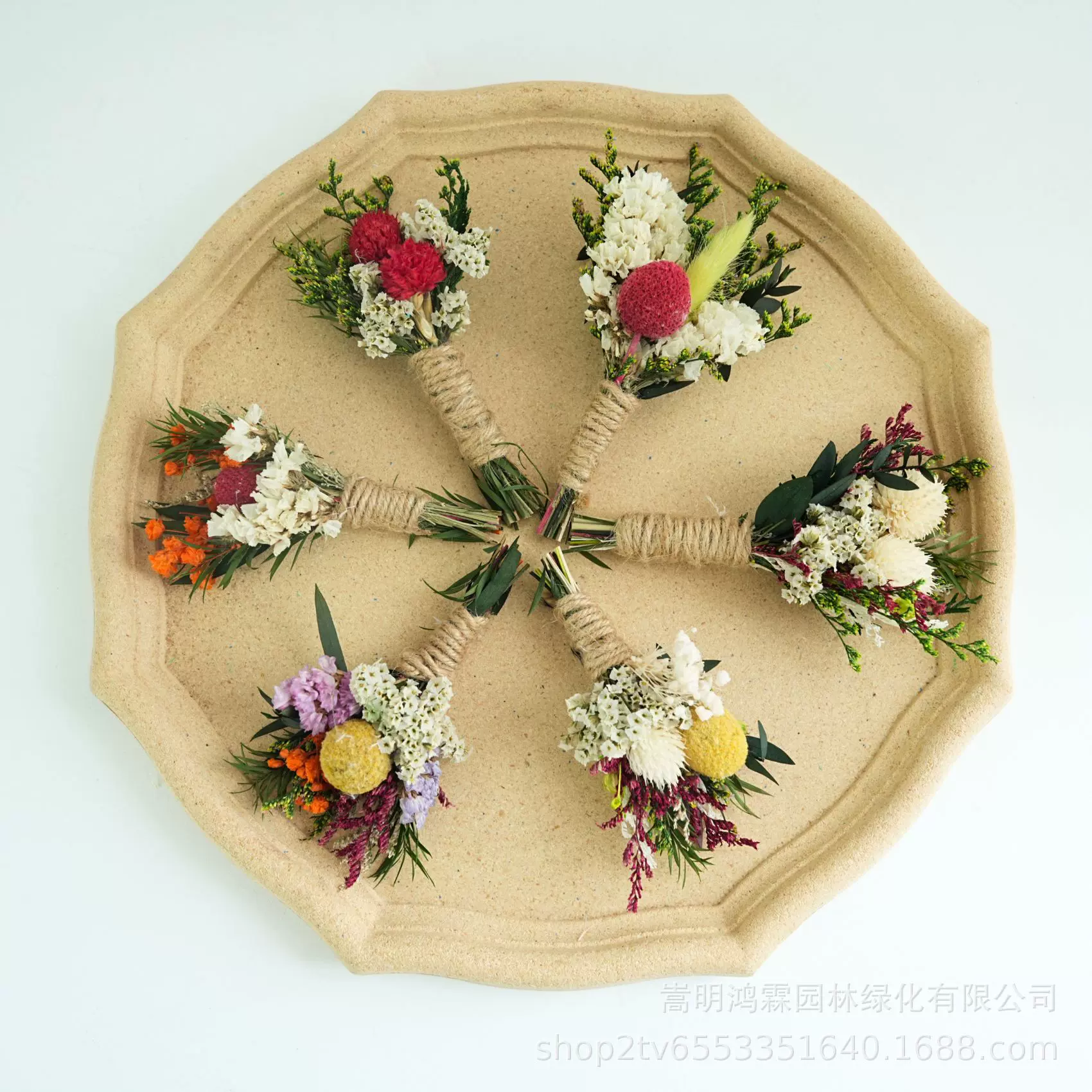 迷你花束车载迷花束干花永生花森系文艺迷你胸花迷你花束伴手礼