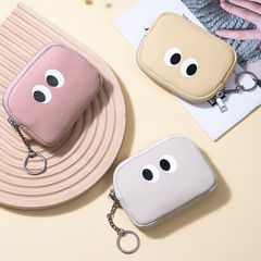 ミニ可爱い小銭入れ本革携帯型コインバッグ新作小众デザインinsヘッドレイヤー牛革収纳バッグレディース
