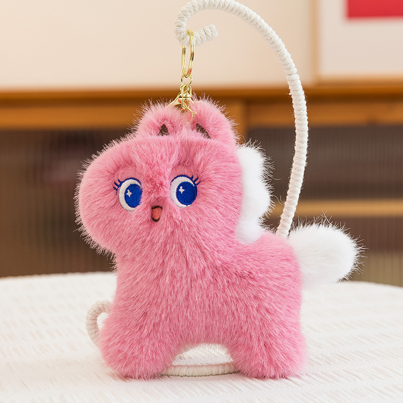 Transfronterizos nuevos colgantes de voz de pony super lindos tendencia lindo muñeca de peluche caricatura llavero accesorios colgantes