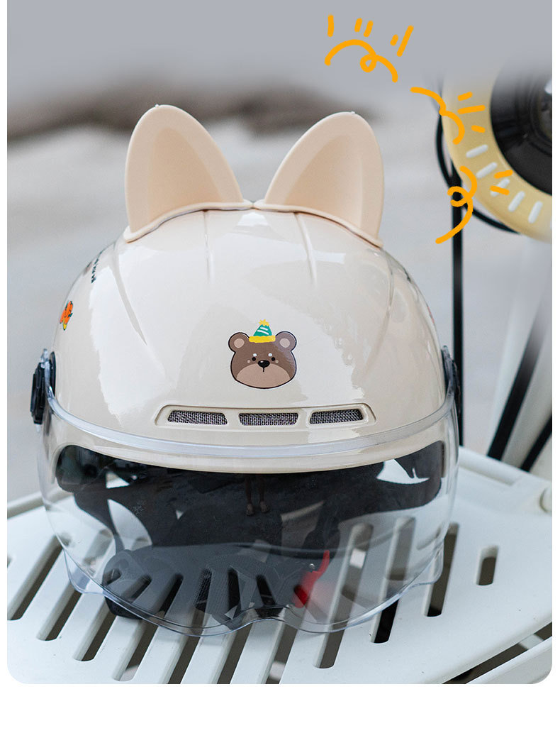 3C Certified Kidsren's Helmet Girl Baby Safety Helmet Toddler 1 to 3 Years Old 6 Boys Electric Car 2 Family Kidsren's Helmet