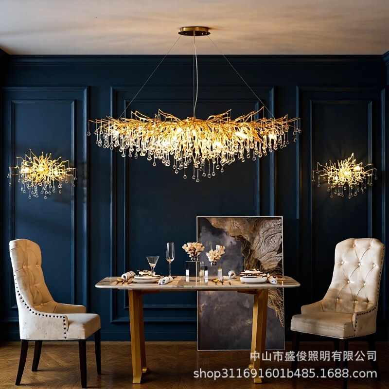 Light Luxury Crystal Chandelier, Living Room Lamp, Post-Modern Minimalist and Elegant Hotel Duplex Floor Lamp, Personalized Creative Design Lighting Light Luxury Crystal Chandelier, Living Room Lamp, Post-Modern Minimalist and Elegant Hotel Duplex Floor Lamp, Personalized Creative Design Lighting