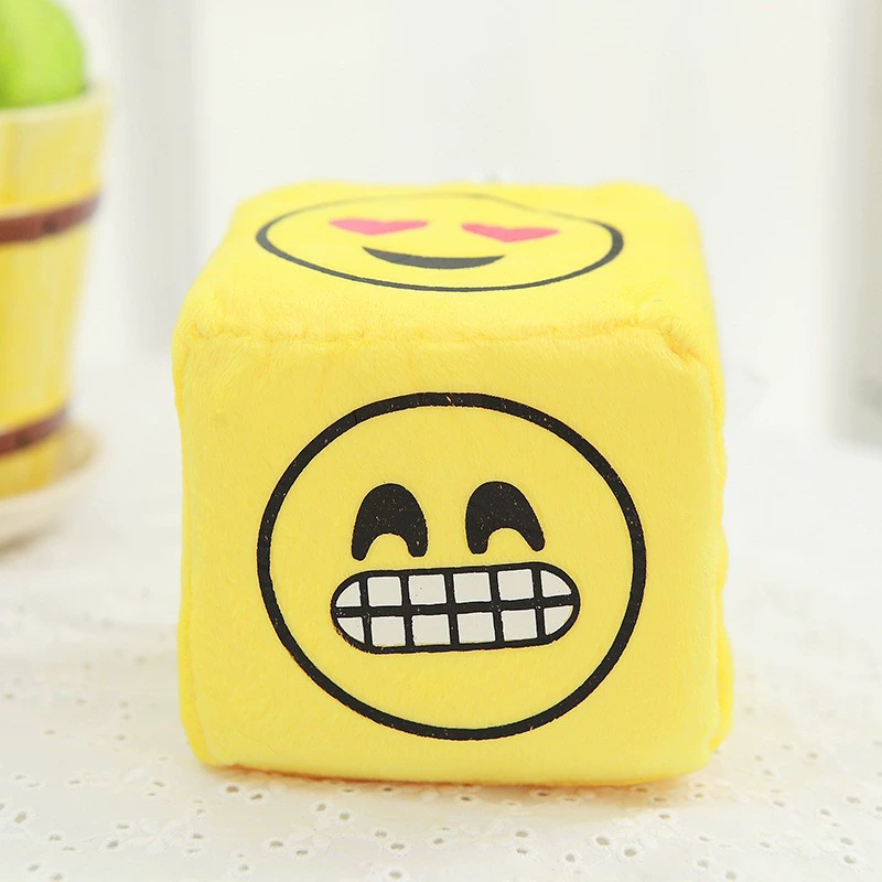 Plush dice, toy, doll for kindergarten, cartoon creative sponge pendant