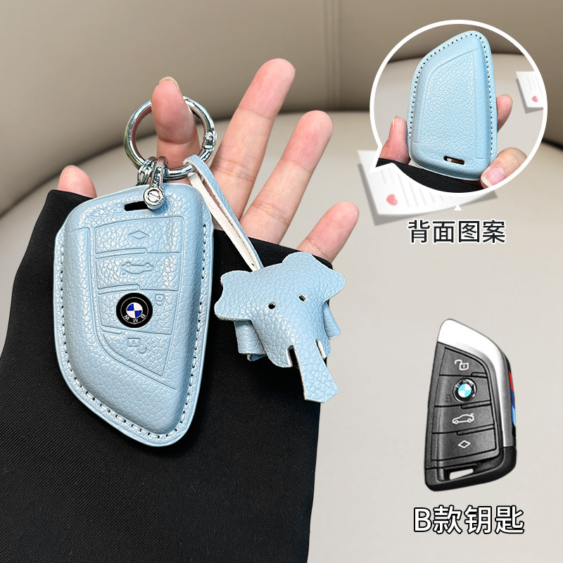 BMW 모델 B [린넨 블루] 링 버클 + 덤보
