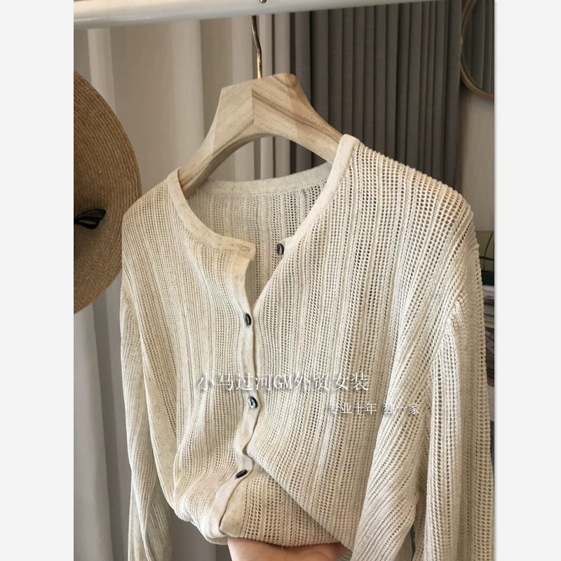 Частная одежда рекомендую! Хороший цвет, чтобы увидеть взрыв! Высокое качество Тенсел белье полый тонкий вязаный кардиган куртка для женщин
