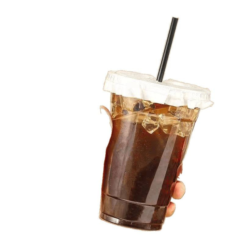 奶茶杯子一次性冷饮咖啡杯带盖塑料饮料品橙果汁绿豆沙杯打包摆摊|undefined