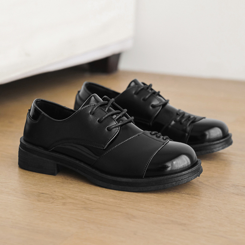 Scarpe Derby da uomo in pelle ShoeVault 2025, nuove, casual, autunnali, business, formali, da sposa, con punta quadrata_voghion.com