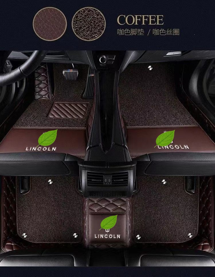 Suitable for Lincoln MKC, Lincoln MKZ, Navigator, Aviator, Navigator, and Adventurer full-coverage car floor mats
