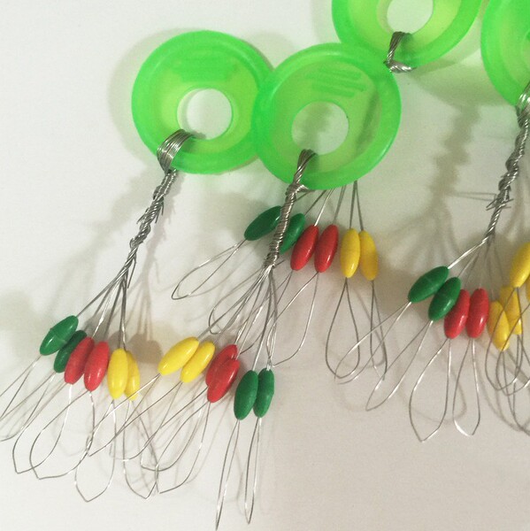 Rubber silicone space bean cylindrical color space bean fishing gear…