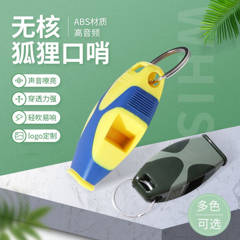 Fox40 Seedless High-Pitched Whistle for Referees, Outdoor Sports Survival Whistle, Available in Multiple Colors, Portable with Lanyard