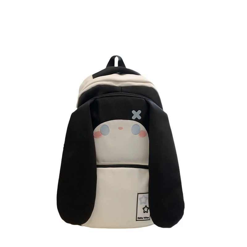 Rabbit, backpack, capacious shoulder bag for students, for secondary school