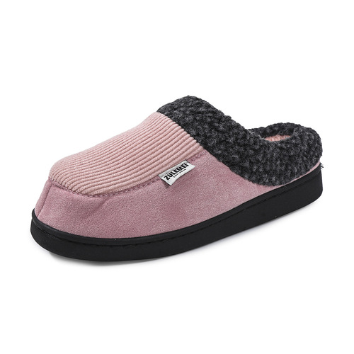 New Straight Bar Cotton Slippers for Warmth, Home, Anti-Slip, Winter Couple's Thick and Fuzzy Cotton Slippers