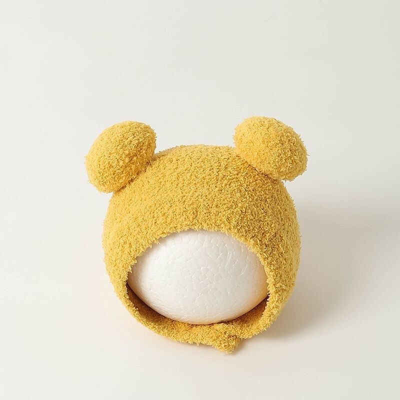 ベビー帽子秋と冬超かわいいベビーヘッドハット新生児かわいい耳保護帽子冬暖かいぬいぐるみ帽子トレンディ|undefined