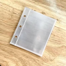 一宫格内页3寸透明三孔A7/A8卡片收集页mini卡册收集本内页挡板