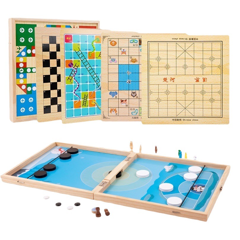 Juego de ajedrez plegable educativo para niños ajedrez volador ajedrez de cinco piezas Elefante colección de ajedrez multifuncional juguete de tablero uno en uno