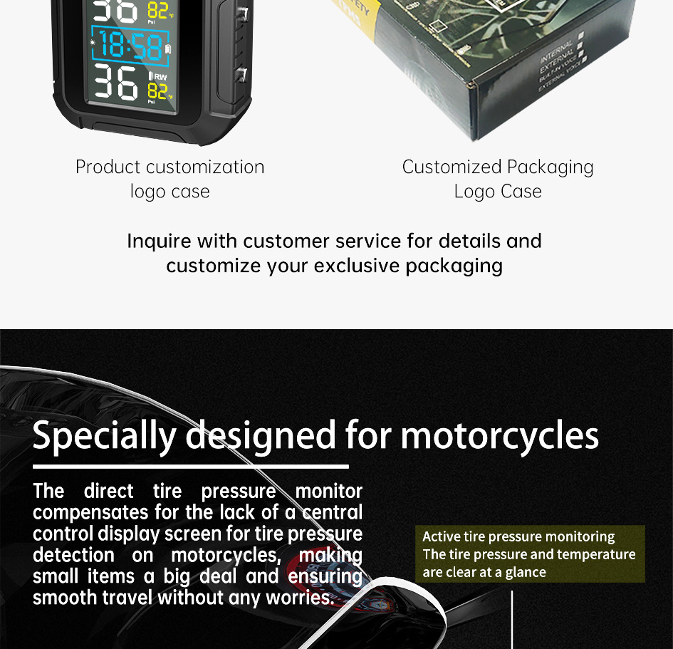 Motocycle Tire Pressure Monitoring Sys Tem Motorcycle Tire Pressure Monitor