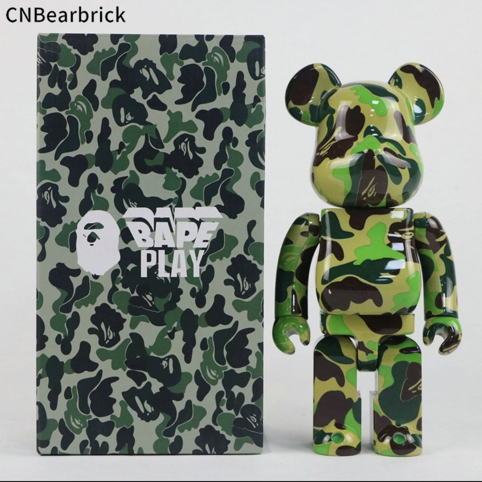 Medicom Toy BE@RBRICK BAPE Play Camo Green 400% ABS Figure