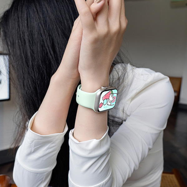 Suitable for iwatch strap S11 silicone se apple watch 9 watch strap…