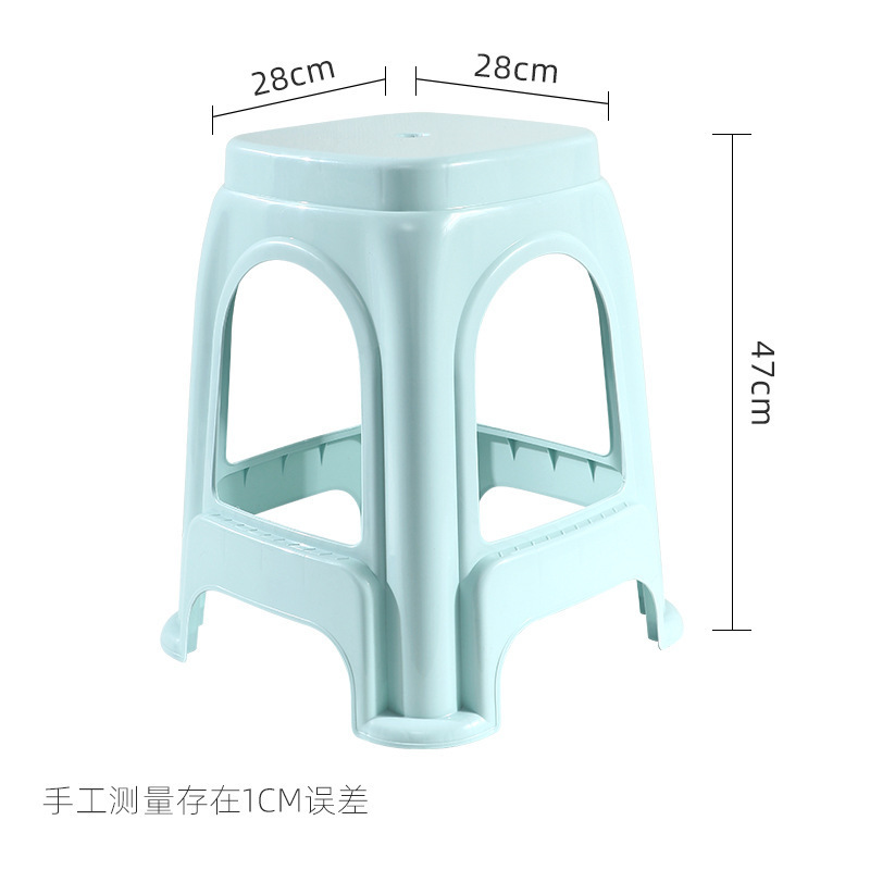 塑料凳子家用加厚成人餐桌椅子方凳圆凳板凳塑胶特厚凳子批发高凳|undefined