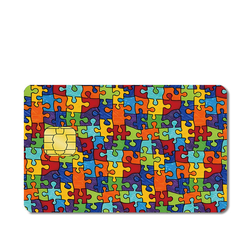 Calcomanía Impermeable para Tarjetas Bancarias de PVC Impermeable y Antideslizante para Tarjetas Bancarias
