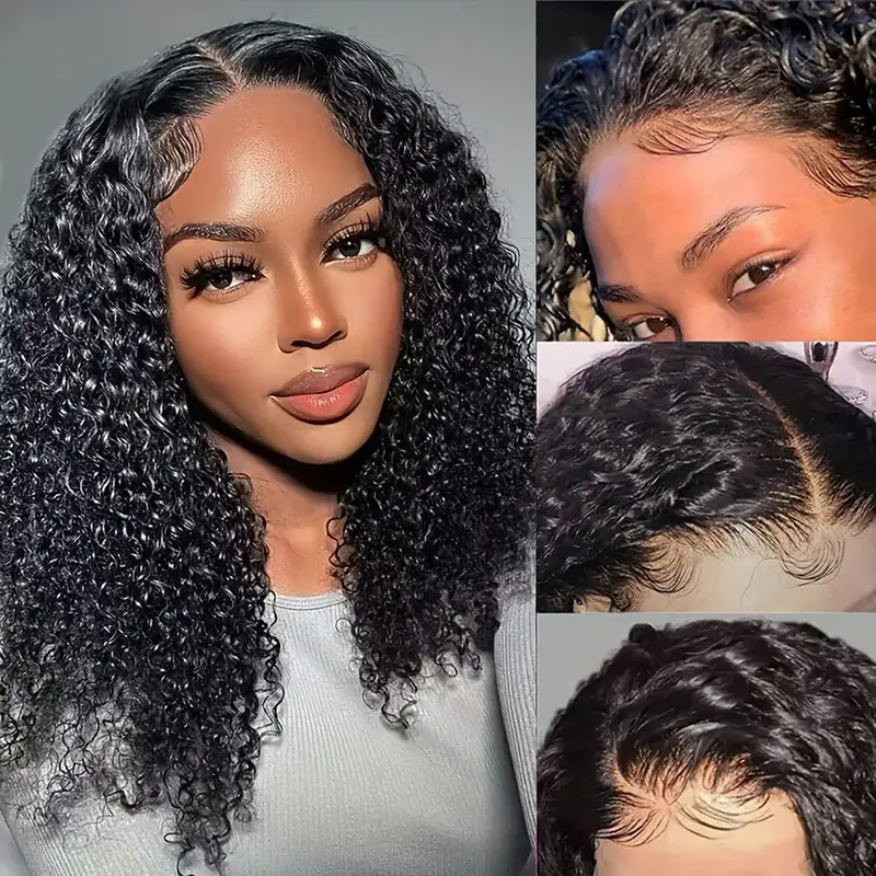 Lace Wig for Black Women Popular Style Curly Synthetic Clip-in Body Wave Long Short Average Size_voghion.com