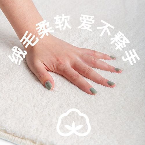 Cross-border cute cartoon imitation cashmere carpet bathroom bathroom water-absorbent home ins door mat bedroom carpet