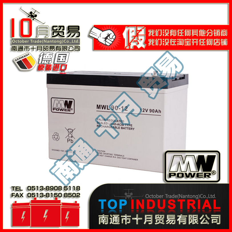 德国MW-POWER蓄电池 MWL90-12 原装进口
