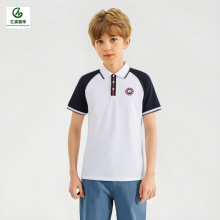 加工定制高中夏季校服初中学生短袖班服设计制作中小学运动T恤夏