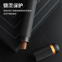 Cross-border convenient metal cigar humidors for cigar storage, stylish cigar tubes, humidifier manufacturers, available for wholesale.
