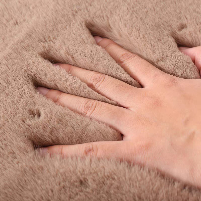 在庫あり、ラビットファー生地、無地ベルベット生地、模造毛皮、衣料品生地、おもちゃ生地、暖かいベルベット