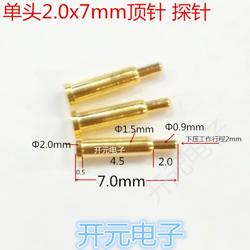 2,0x8 мм тестовый контактный зонд с одной головкой, 2*8 мм, наперсток для зарядки, зонд 2,0, разъем для наперстка антенны