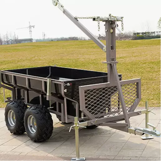 农用森林多功能箱式拖车 高耐磨 ATV 木材拖车 农场运输专用拖车