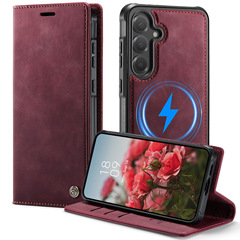 Samsung S25EDGE 磁気スプリット携帯電話ケース S24U フリップレザーケース S22U カード S21/S22RFID に適しています。
